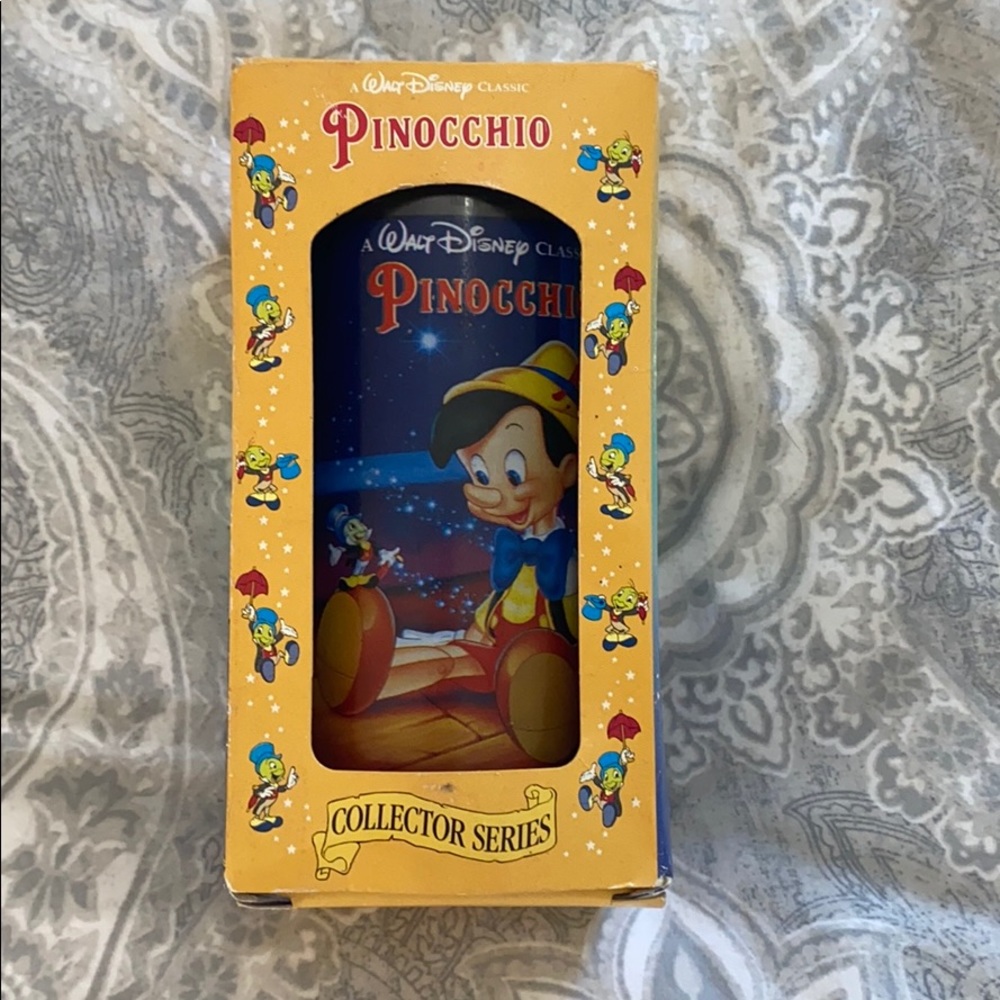 Vintage Disney Pinocchio Cup and Box